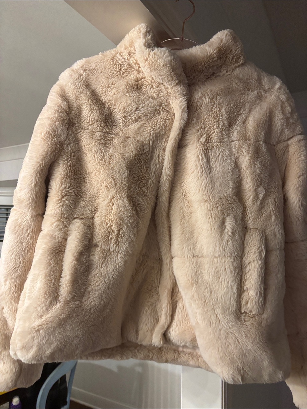 Cozy Cream Teddy Jacket - Plush Faux Fur Outerwear